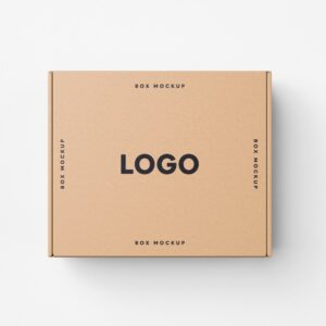 Flat cardboard box